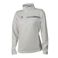 White Toronto Blue Jays Columbia Women's Skiff Guide Fleece Half-Zip Pullover Jacket