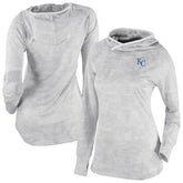 White Kansas City Royals Columbia Women's Omni-Wick Sunday Ball Raglan Pullover Hoodie