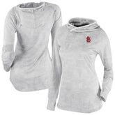White St. Louis Cardinals Columbia Women's Omni-Wick Sunday Ball Raglan Pullover Hoodie