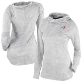 White Toronto Blue Jays Columbia Women's Omni-Wick Sunday Ball Raglan Pullover Hoodie