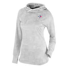 White Toronto Blue Jays Columbia Women's Omni-Wick Sunday Ball Raglan Pullover Hoodie