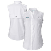 White Seattle Mariners Columbia Women's Tamiami Sleeveless Shirt