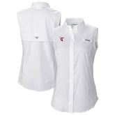 White Cleveland Guardians Columbia Women's Tamiami Sleeveless Shirt
