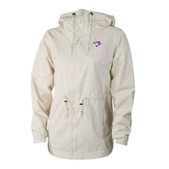 Cream Toronto Blue Jays Columbia Women's Lily Park Full-Zip Rain Jacket