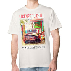 Cream Atlanta Braves Margaritaville License to Chill T-Shirt
