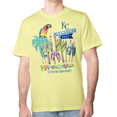 Yellow Kansas City Royals Margaritaville Gameday Party T-Shirt
