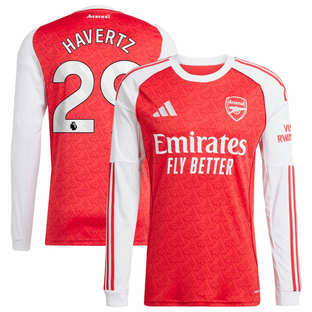 Kai Havertz Arsenal 2025/26 Home Replica Long Sleeve Player Jersey