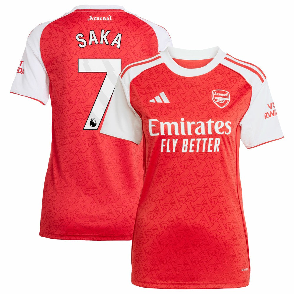 Bukayo Saka Arsenal Women's 2025/26 Home Replica Player Jersey