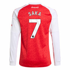 Bukayo Saka Arsenal Youth 2025/26 Home Replica Long Sleeve Player Jersey