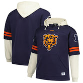 '47 Big & Tall Split Zone Cornerback V-Neck Hoodie - Chicago Bears Hoodies