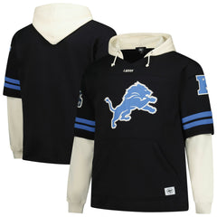 '47 Big & Tall Split Zone Cornerback V-Neck Hoodie - Detroit Lions Hoodies