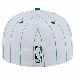 New Era Boston Celtics Wordmark Pinstripe 59FIFTY Fitted Hat