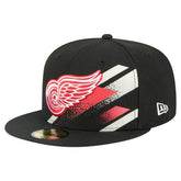 NHL Detroit Red Wings New Era Faded Lines 59FIFTY Fitted Hat