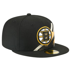 NHL Boston Bruins New Era Faded Lines 59FIFTY Fitted Hat