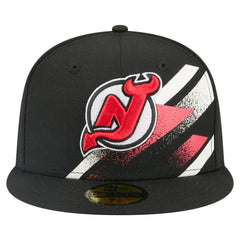 NHL New Jersey Devils New Era Faded Lines 59FIFTY Fitted Hat