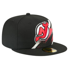 NHL New Jersey Devils New Era Faded Lines 59FIFTY Fitted Hat
