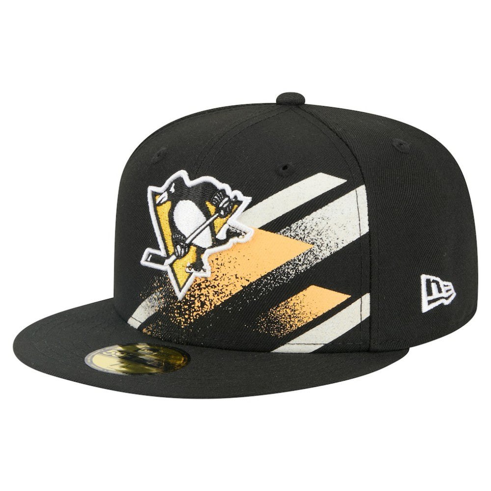 NHL Pittsburgh Penguins New Era Faded Lines 59FIFTY Fitted Hat
