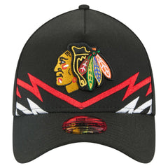 NHL Chicago Blackhawks New Era 39THIRTY A-Frame Perforated Flex Hat