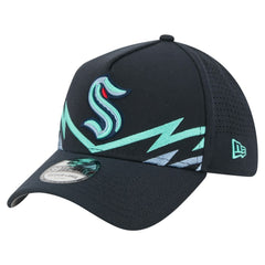 NHL Seattle Kraken New Era Zig Zag 39THIRTY A-Frame Perforated Flex Hat