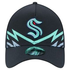 NHL Seattle Kraken New Era Zig Zag 39THIRTY A-Frame Perforated Flex Hat