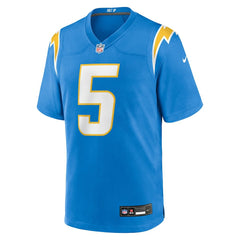 Trey Lance Team Game Jersey - Los Angeles Chargers Jerseys