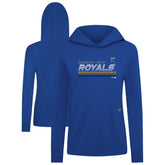 Royal Kansas City Royals Levelwear Women's Relay Breaker Pullover Hoodie