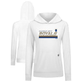 White Kansas City Royals Levelwear Women's Relay Breaker Pullover Hoodie