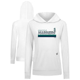 White Seattle Mariners Levelwear Women's Relay Breaker Pullover Hoodie