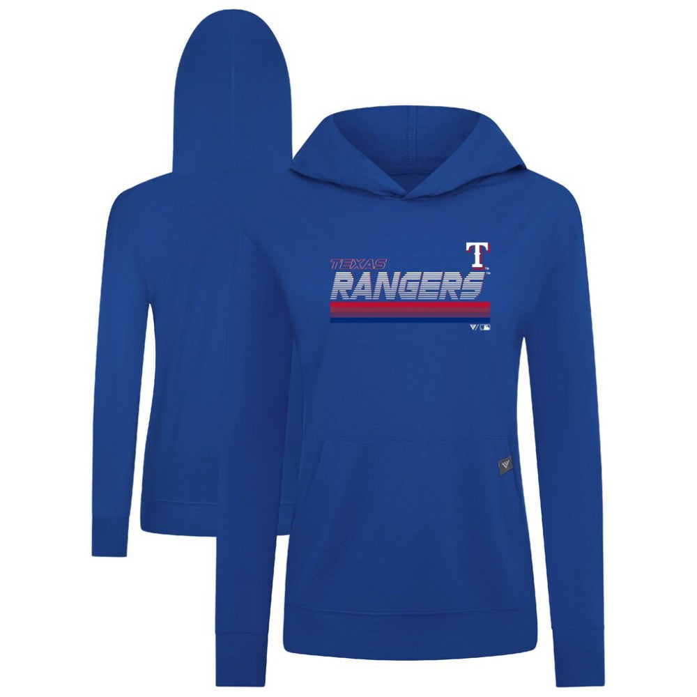 Royal Texas Rangers Levelwear Women's Relay Breaker Pullover Hoodie