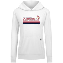 White St. Louis Cardinals Levelwear Women's Relay Breaker Pullover Hoodie