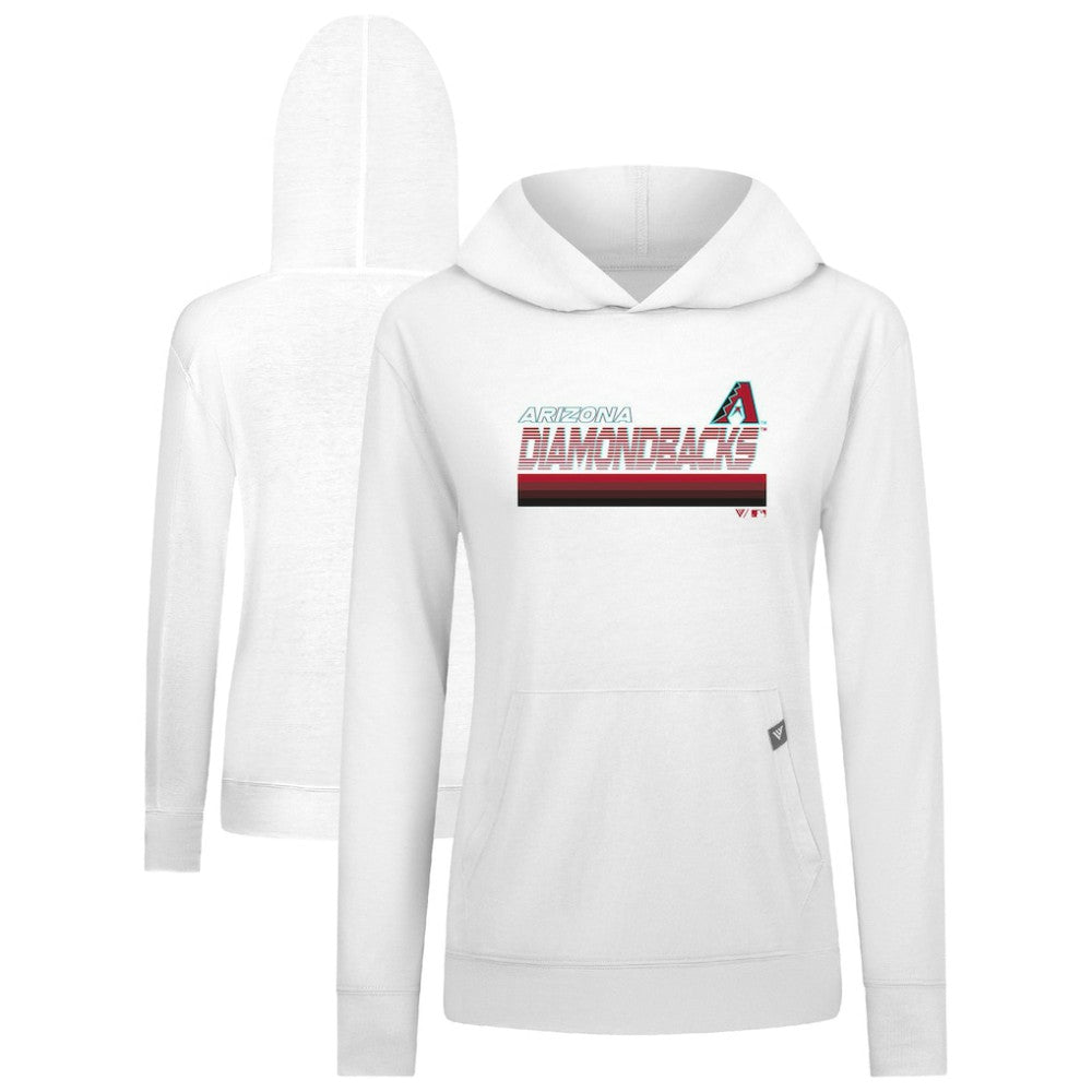 White Arizona Diamondbacks Levelwear Women's Relay Breaker Pullover Hoodie