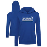 Royal Los Angeles Dodgers Levelwear Women's Relay Breaker Pullover Hoodie