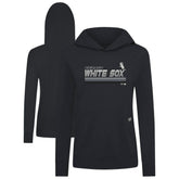 Black Chicago White Sox Levelwear Women's Relay Breaker Pullover Hoodie