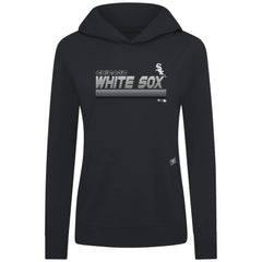 Black Chicago White Sox Levelwear Women's Relay Breaker Pullover Hoodie