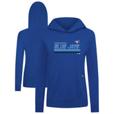 Royal Toronto Blue Jays Levelwear Women's Relay Breaker Pullover Hoodie