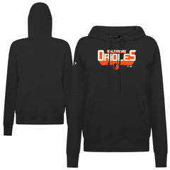 Black Baltimore Orioles Levelwear Women's Adorn Retro 3D Pullover Hoodie