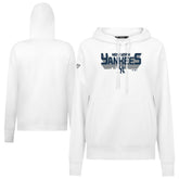 White New York Yankees Levelwear Women's Adorn Retro 3D Pullover Hoodie