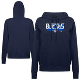 Navy Toronto Blue Jays Levelwear Women's Adorn Retro 3D Pullover Hoodie