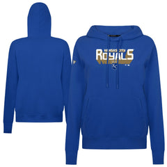 Royal Kansas City Royals Levelwear Women's Adorn Retro 3D Pullover Hoodie