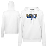 White Kansas City Royals Levelwear Women's Adorn Retro 3D Pullover Hoodie
