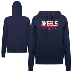 Navy Los Angeles Angels Levelwear Women's Adorn Retro 3D Pullover Hoodie