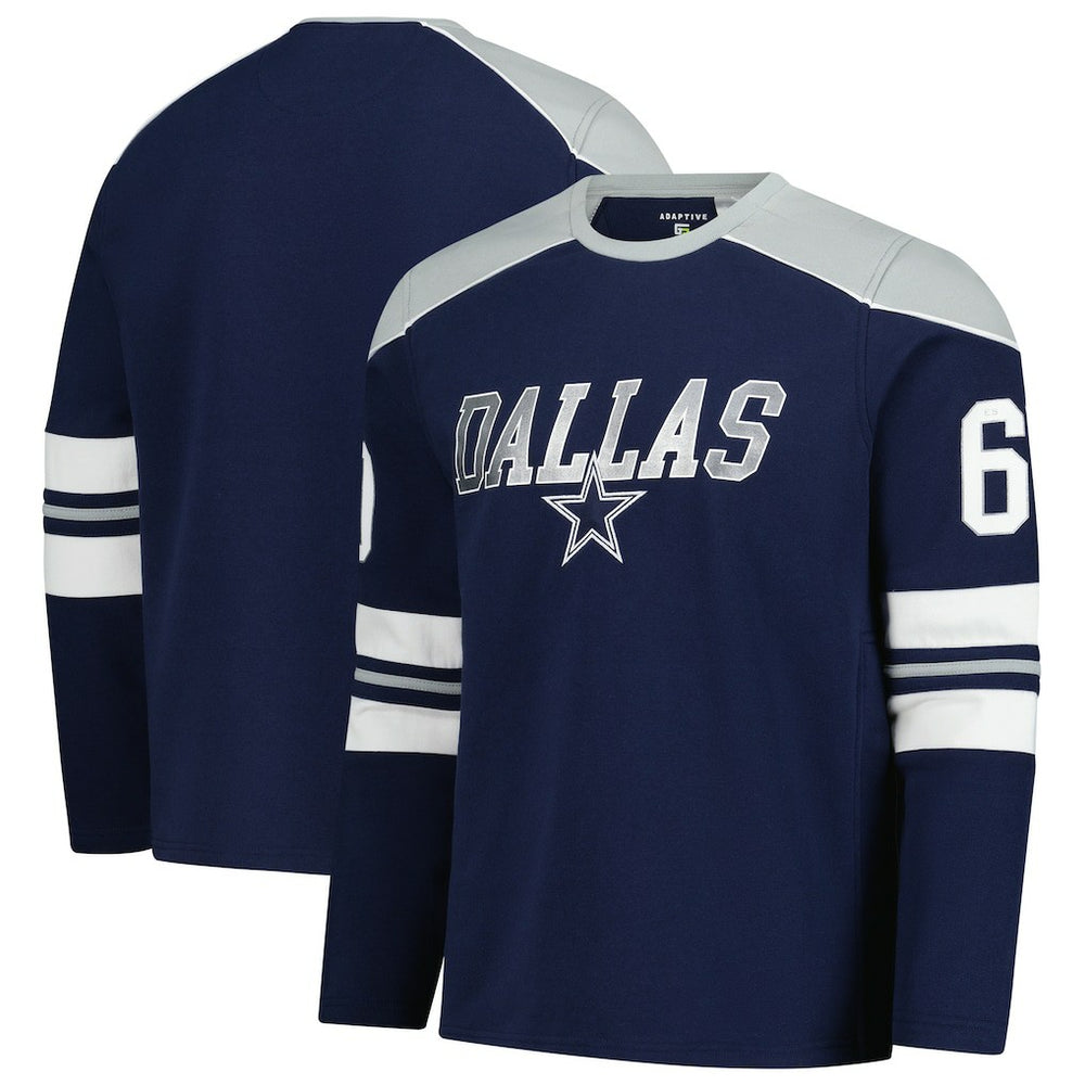G-III Sports by Carl Banks Adaptive Lord Stanley Crewneck Sweatshirt - Dallas Cowboys Sweatshirts