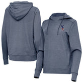Heather Navy Chicago White Sox Antigua Women's Justice Stars and Stripes Team Logo Pullover Hoodie