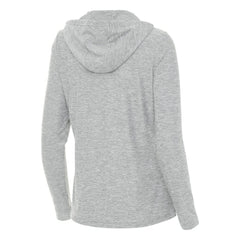 Heather Gray Detroit Tigers Antigua Women's Daybreak Quarter-Zip Hoodie