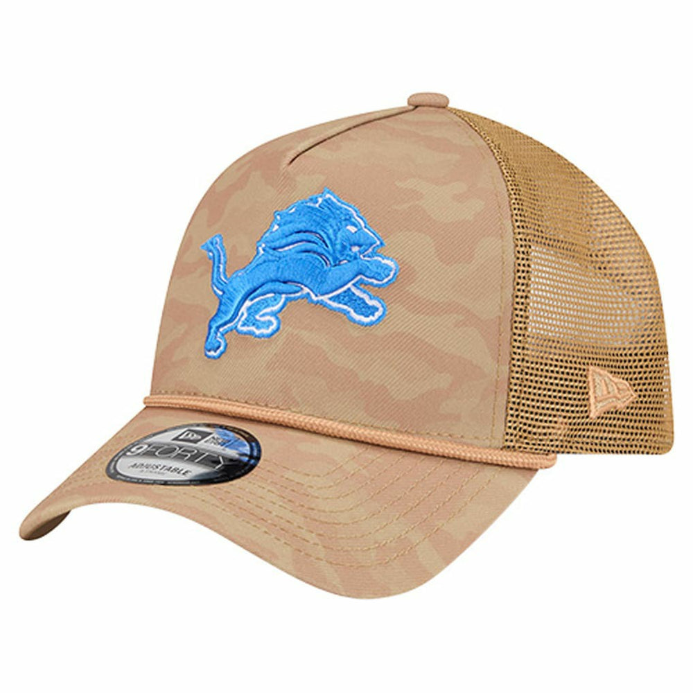 Wheat Camo 9FORTY Adjustable Hat - Detroit Lions Hats