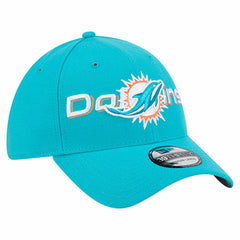 Overlap Logo 39THIRTY Stretch Fit Hat - Miami Dolphins Hats