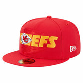 Overlap Wordmark 59FIFTY Fitted Hat - Kansas City Chiefs Hats