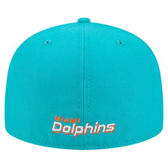Overlap Wordmark 59FIFTY Fitted Hat - Miami Dolphins Hats