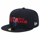 Overlap Wordmark 59FIFTY Fitted Hat - Houston Texans Hats