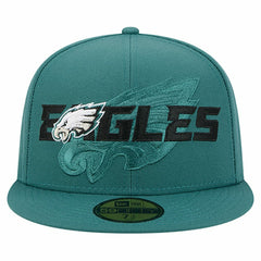 Overlap Wordmark 59FIFTY Fitted Hat - Philadelphia Eagles Hats